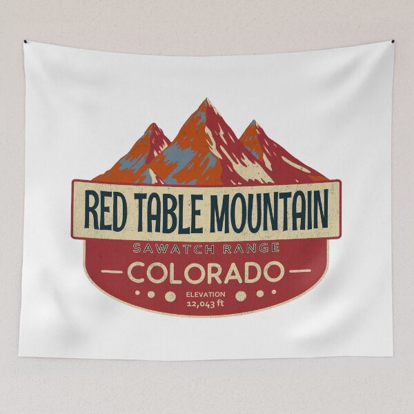 Item preview, Red Table Mountain, Sawatch Range, Colorado Mountain Badge designed and sold by Wanderful-roads.