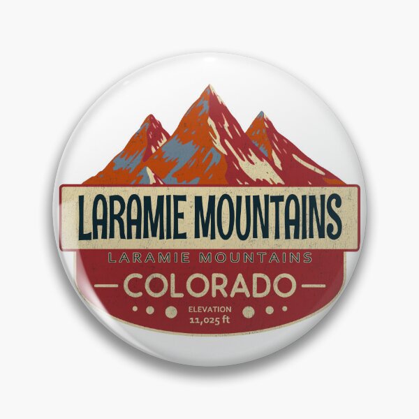 Item preview, Laramie Mountains HP, Laramie Mountains, Colorado Mountain Badge designed and sold by Wanderful-roads.