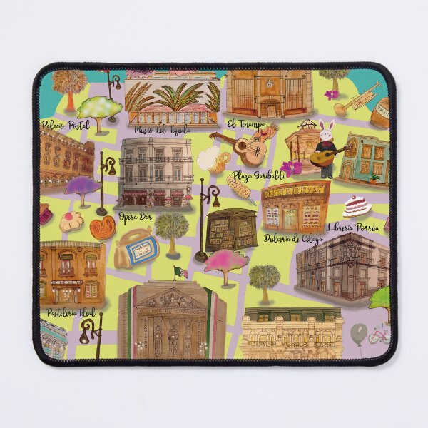 Item preview, Map of the Historic Center of Mexico City II designed and sold by PaulinaGuerrero.