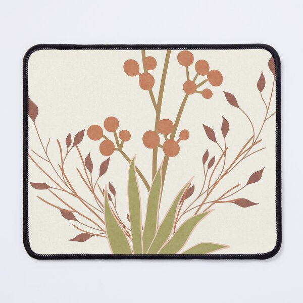 Item preview, Modern Botanical Illustration with Abstract Leaves and Round Florals designed and sold by NiceDigital.