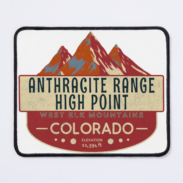 Item preview, Anthracite Range High Point, West Elk Mountains, Colorado Mountain Badge designed and sold by Wanderful-roads.