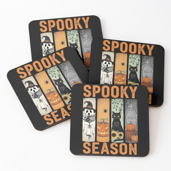 Item preview, Spooky Season – Cute Ghost, Black Cat, Pumpkin & Halloween Vibes designed and sold by fawzimorsy.