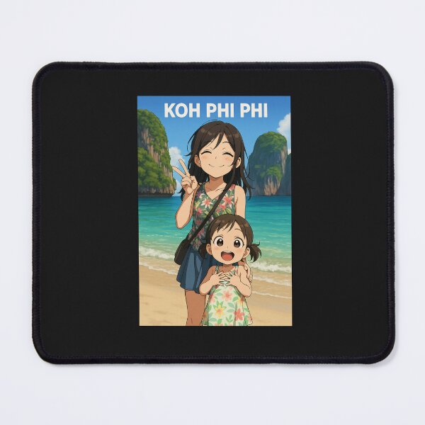 Item preview, Koh Phi Phi Thailand Anime Style | Cute Sisters Beach Travel designed and sold by konthai.familyart.