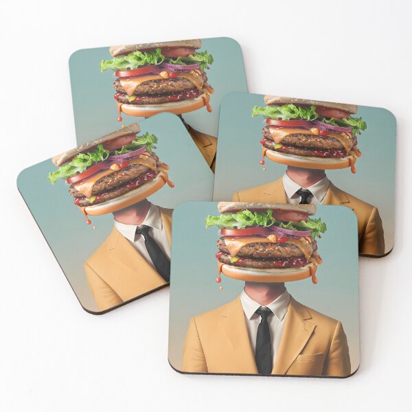 Item preview, Burger Head Man in Suit designed and sold by paulrommer.
