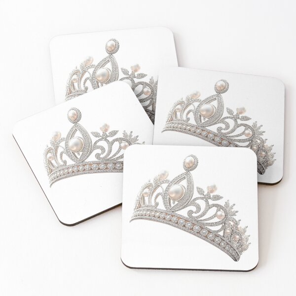 Item preview, A beautiful tiara decorated with diamonds and pearls designed and sold by Merrylands Artshop.