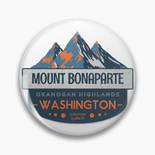 Item preview, Mount Bonaparte, Okanogan Highlands, Washington, Mountain Badge designed and sold by Wanderful-roads.