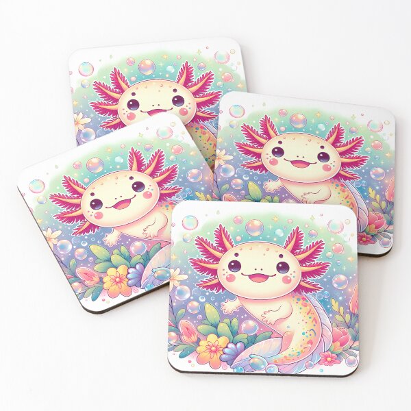 Item preview, Adorable kawaii axolotl designed and sold by Artillenium.