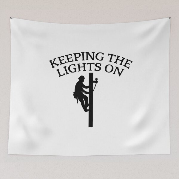 Item preview, Keeping The Lights On Lineman designed and sold by bradyray33.