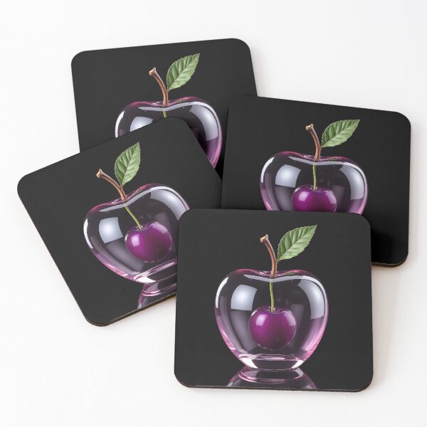 Item preview, Glass Apple with purple Glass Plum inside designed and sold by Museum Of Non-Existing Art.