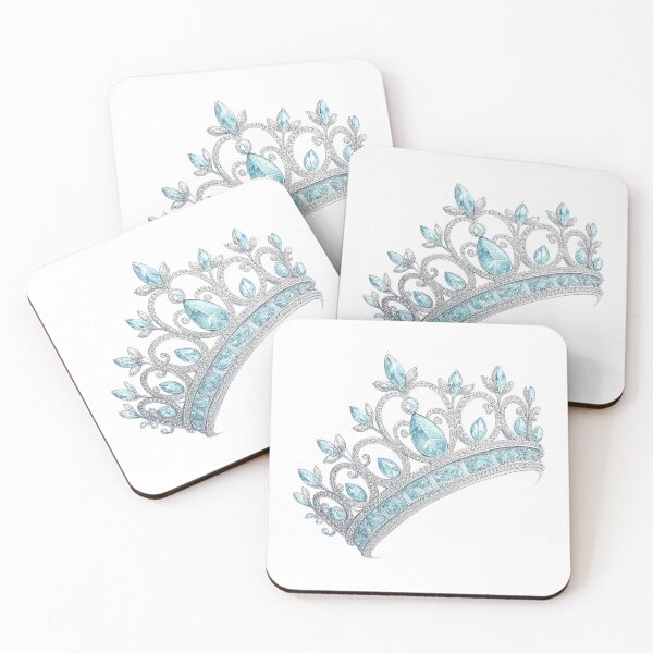 Item preview, A beautiful crown decorated with blue and white diamonds designed and sold by Merrylands Artshop.
