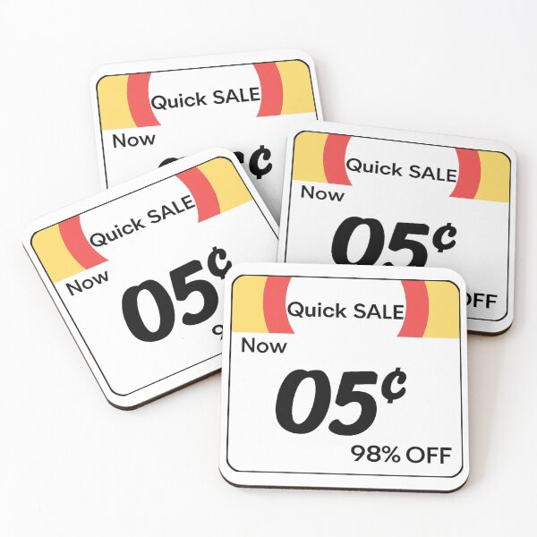 Item preview, Quick Sale – 05¢ Sticker (98% OFF Vibes) designed and sold by StickerBlox.