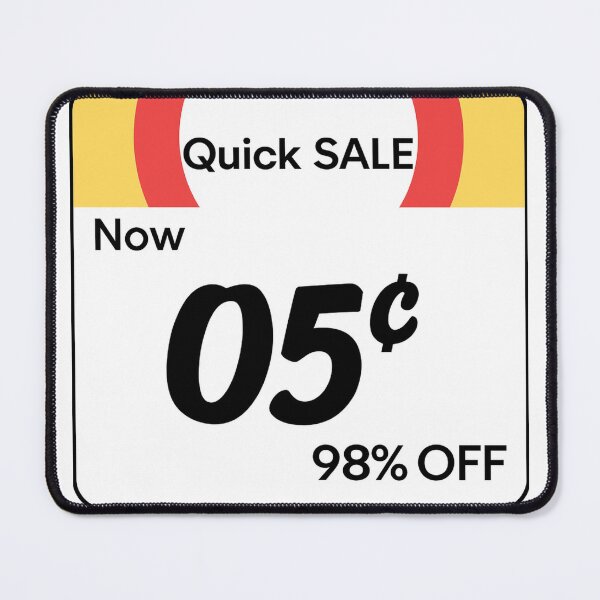 Item preview, Quick Sale – 05¢ Sticker (98% OFF Vibes) designed and sold by StickerBlox.