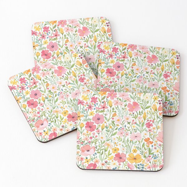 Item preview, Vibrant Wildflowers in Bloom on a White Background designed and sold by CoolPixels.