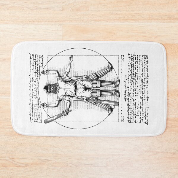Item preview, Cricket Player Cricketer Vitruvian Man Leonardo Da Vinci designed and sold by GrandeDuc.