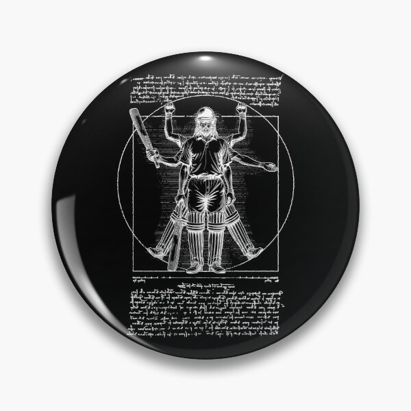 Item preview, Cricket Player Cricketer Vitruvian Man Leonardo Da Vinci designed and sold by GrandeDuc.