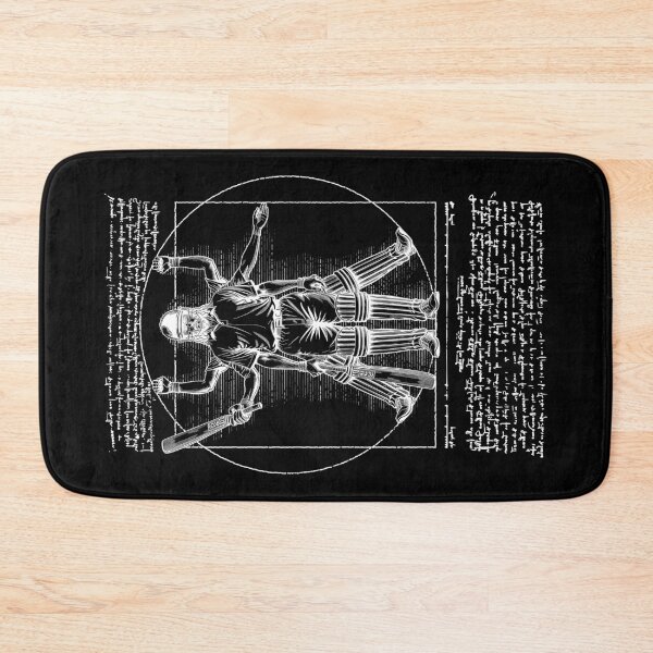 Item preview, Cricket Player Cricketer Vitruvian Man Leonardo Da Vinci designed and sold by GrandeDuc.