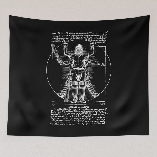 Item preview, Cricket Player Cricketer Vitruvian Man Leonardo Da Vinci designed and sold by GrandeDuc.