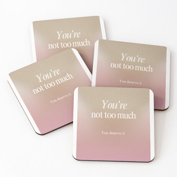 Item preview, You Are Not Too Much – Minimal Energy Alignment Wall Art Print designed and sold by SmolSummer.Homie.