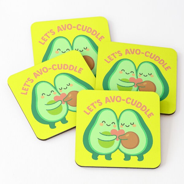 Item preview, Let’s Avo-Cuddle – Avocado Hug Sticker designed and sold by BloomKind.