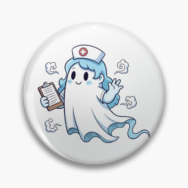 Item preview, Ghost Nurse | Spookily Caring and Whimsically Haunting Medical Graphic designed and sold by Tw1nsAIArt.
