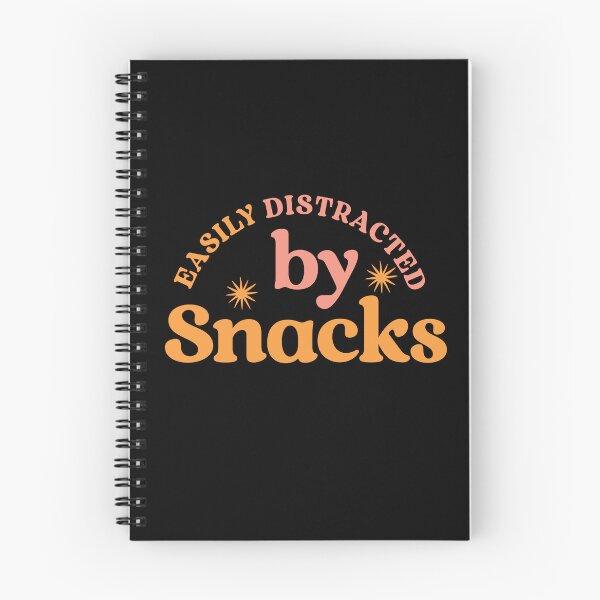 Item preview, Easily Distracted by Snacks – Funny Food Lover  designed and sold by Shubi.