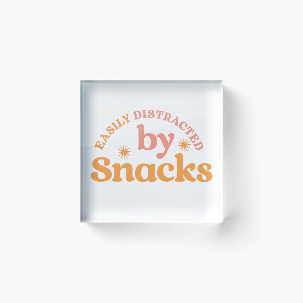 Item preview, Easily Distracted by Snacks – Funny Food Lover  designed and sold by Shubi.