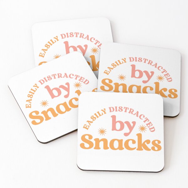 Item preview, Easily Distracted by Snacks – Funny Food Lover  designed and sold by Shubi.