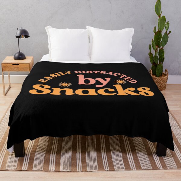 Item preview, Easily Distracted by Snacks – Funny Food Lover  designed and sold by Shubi.