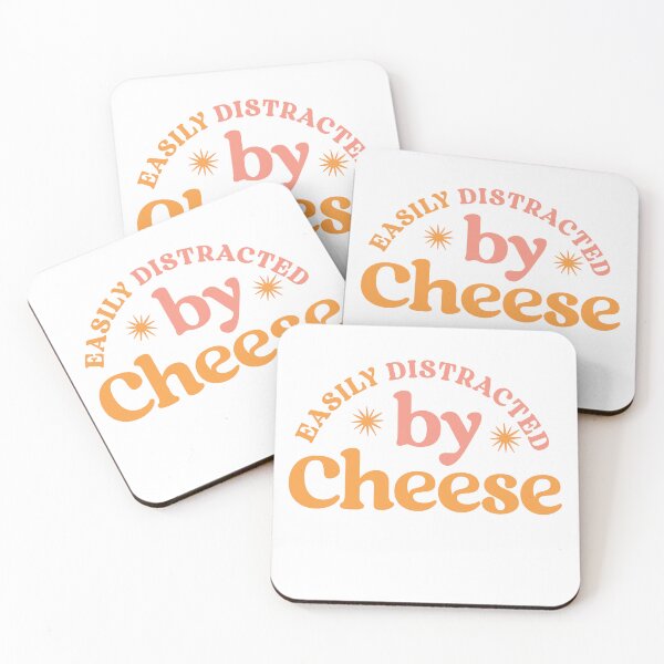 Item preview, Easily Distracted by Cheese – Funny Food Obsession designed and sold by Shubi.
