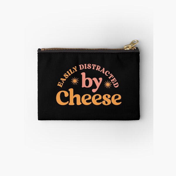 Item preview, Easily Distracted by Cheese – Funny Food Obsession designed and sold by Shubi.