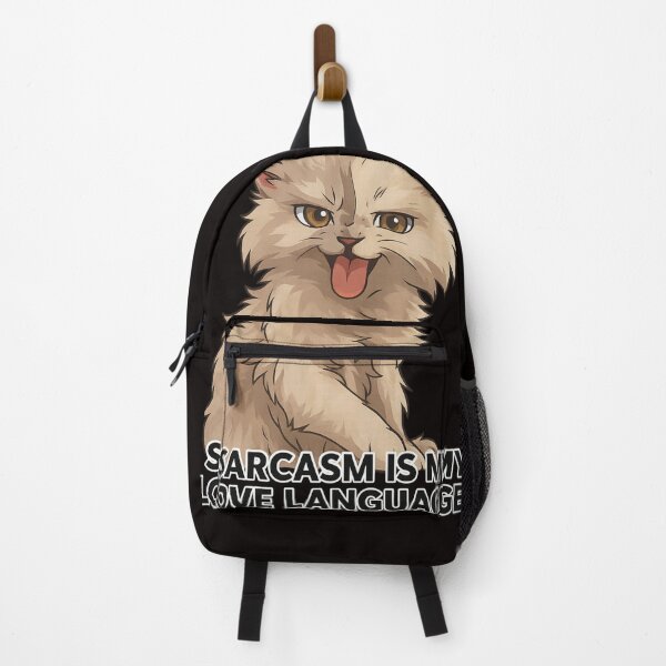 Item preview, Sarcastic Fluffy Cat - Funny Love Language Quote designed and sold by konthai.familyart.