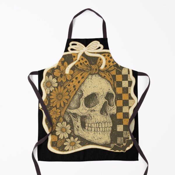 Item preview, Vintage Skull with Flowers and Bow - Retro Halloween Aesthetic Design designed and sold by haitrieuic96.