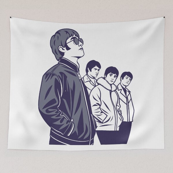Item preview, Oasis - A Minimalist Flat Vector Illustration of a Band designed and sold by JayceTucker89.