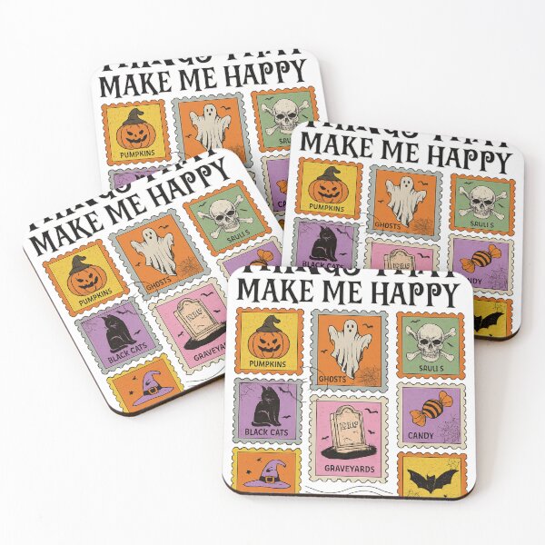 Item preview, Things That Make Me Happy - Halloween Postage Stamp Style Fun Design designed and sold by haitrieuic96.