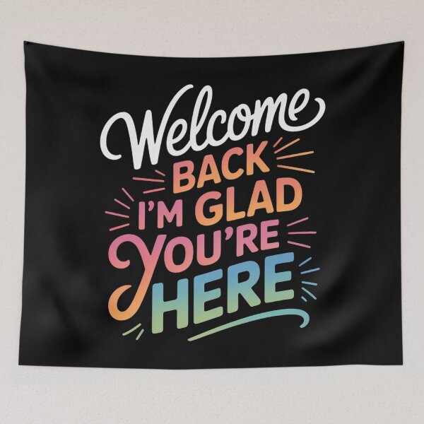 Item preview, Welcome Back I'm Glad You're Here Teacher Back To School designed and sold by Sunset4Bones.