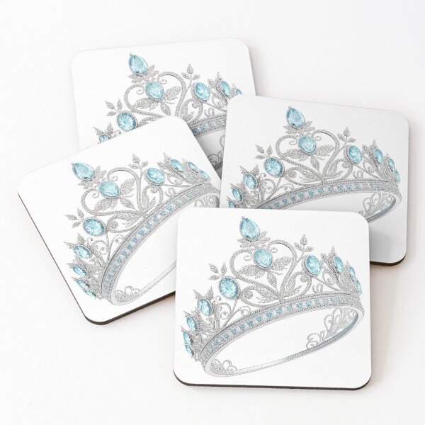 Item preview, A beautiful tiara decorated with blue and white diamonds designed and sold by Merrylands Artshop.