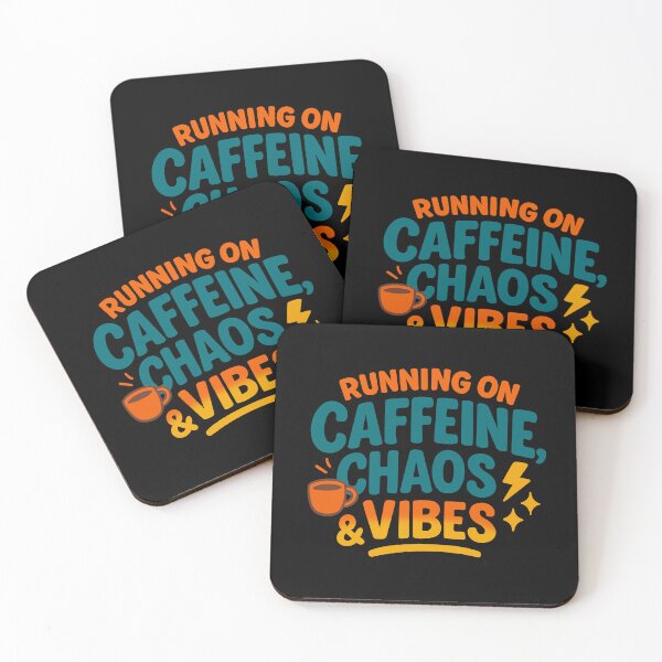 Item preview, Running on caffeine chaise & vibes designed and sold by Tiffany's Designs.