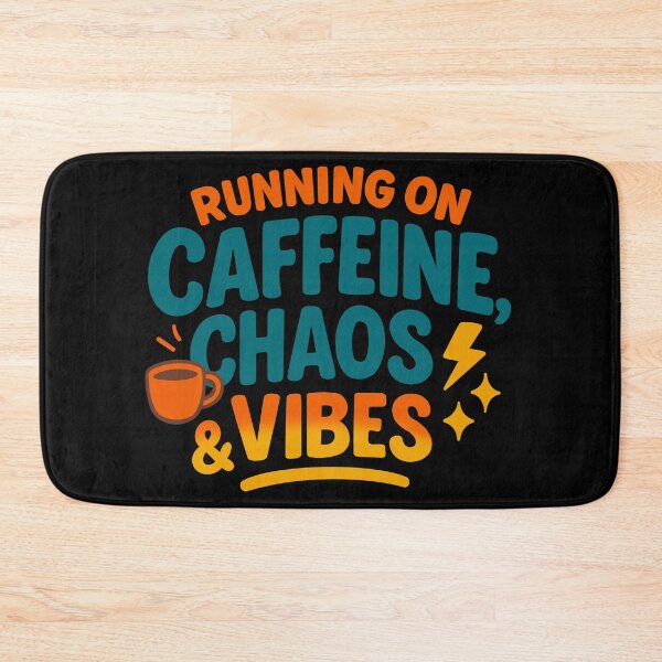 Item preview, Running on caffeine chaise & vibes designed and sold by Tiffany's Designs.
