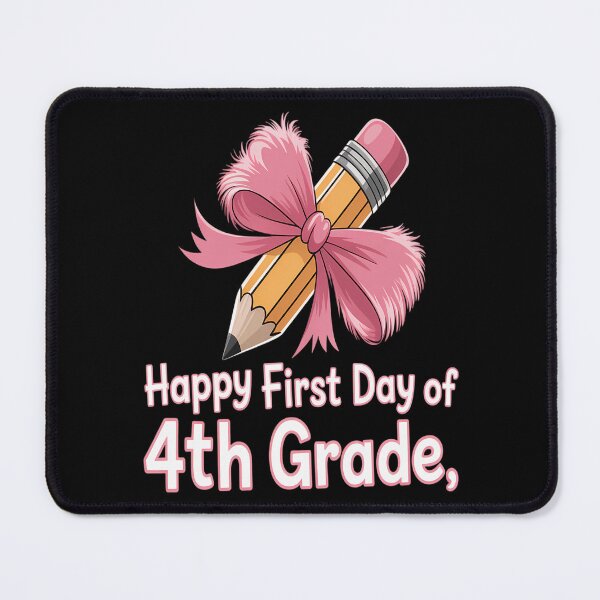 Item preview, Happy First Day Of 4th Grade Girls Coquette Back To School designed and sold by Sunset4Bones.