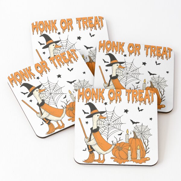 Item preview, Honk or Treat Goose Witch - Funny Halloween Goose with Pumpkins designed and sold by haitrieuic96.