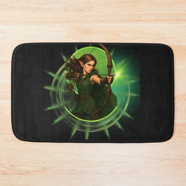 Item preview, Epic Elf Archer Warrior | Fantasy Female Bow Hunter Art designed and sold by konthai.familyart.