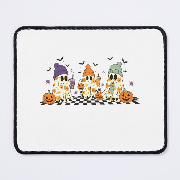 Item preview, Cute Cozy Ghost Trio – Halloween Autumn Aesthetic designed and sold by haitrieuic96.