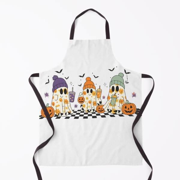 Item preview, Cute Cozy Ghost Trio – Halloween Autumn Aesthetic designed and sold by haitrieuic96.
