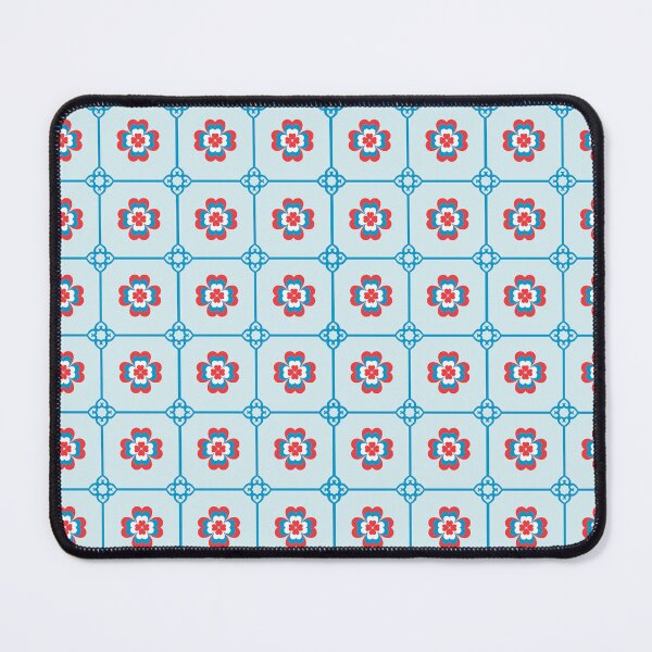 Item preview, Blue and Red Tiles designed and sold by Farissa Designs.