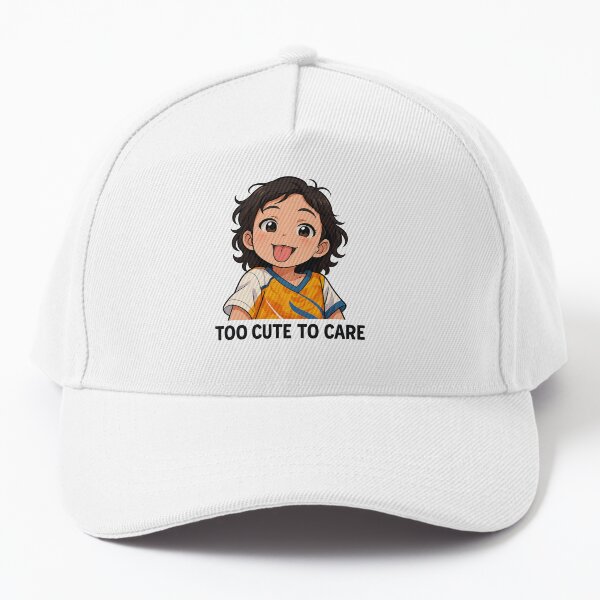 Aperçu de l'œuvre Trop mignonne pour s'en soucier | Autocollants et vêtements de style anime amusants pour filles mignonnes créée et vendue par konthai.familyart.