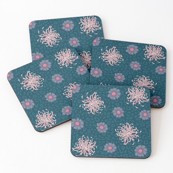 Item preview, Chrysanthemum Flowers on Leopard Print designed and sold by Farissa Designs.