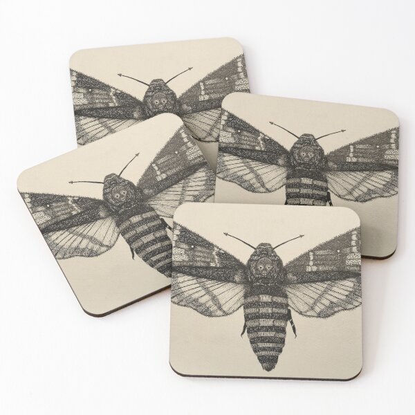 Item preview, Death’s head hawkmoth drawing  designed and sold by obrownwolf.