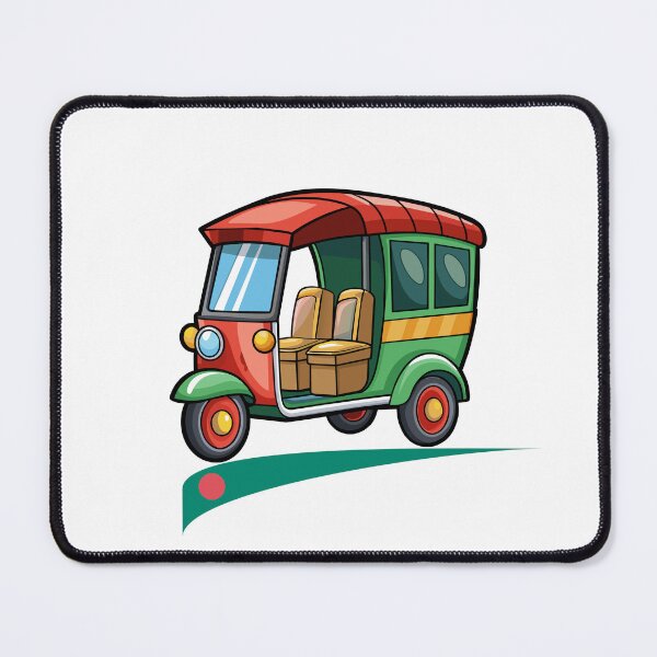 Item preview, Retro Bangladeshi Rickshaw designed and sold by MerchVersum.