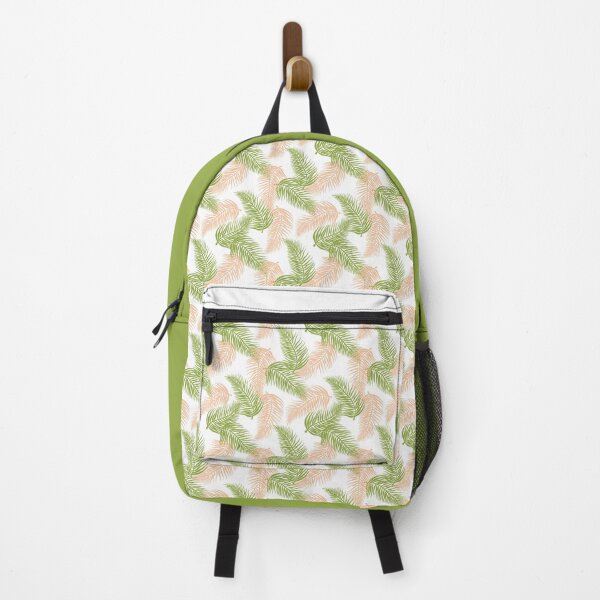 Item preview, Tropical Palms Print - Green, Peach and White designed and sold by Daniel Bevis Design.