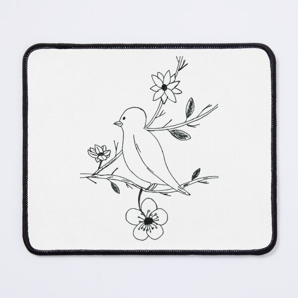 Item preview, bird on a branch  designed and sold by izannart.